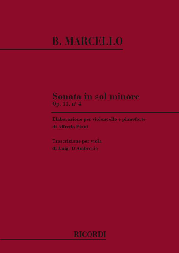 Sonata In Sol Min. Op. 11 N. 4